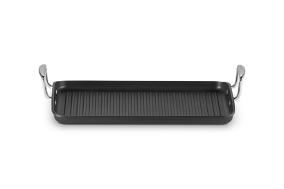 Grill grande rigato in alluminio antiaderente
