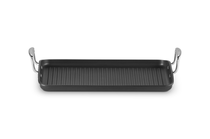 Grill grande rigato in alluminio antiaderente