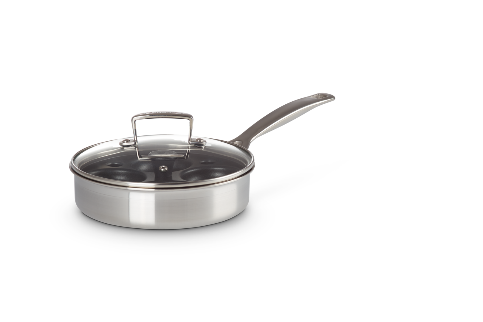con fori per accessori da cucina per uova in camicia per cuocere le uova in acciaio inox antiaderente argento CENPEK Cucina a tre griglie in acciaio inox 