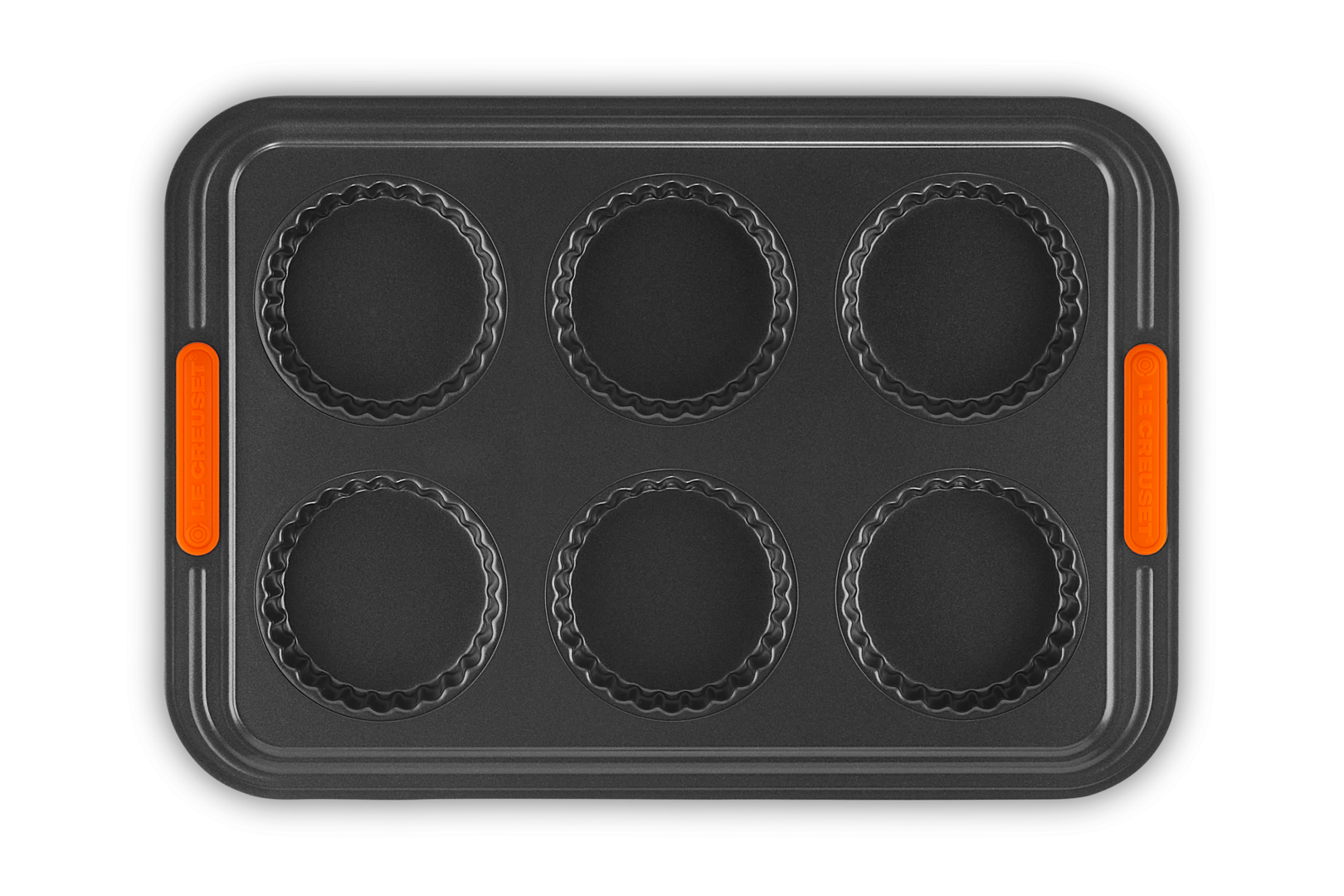 Resistente alle Sostanze Acide PFOA Free Le Creuset Stampo Antiaderente per Mini-Muffin per 12 Porzioni Ø 4.5 cm Antracite/Arancione Finitura in Acciaio al Carbonio 
