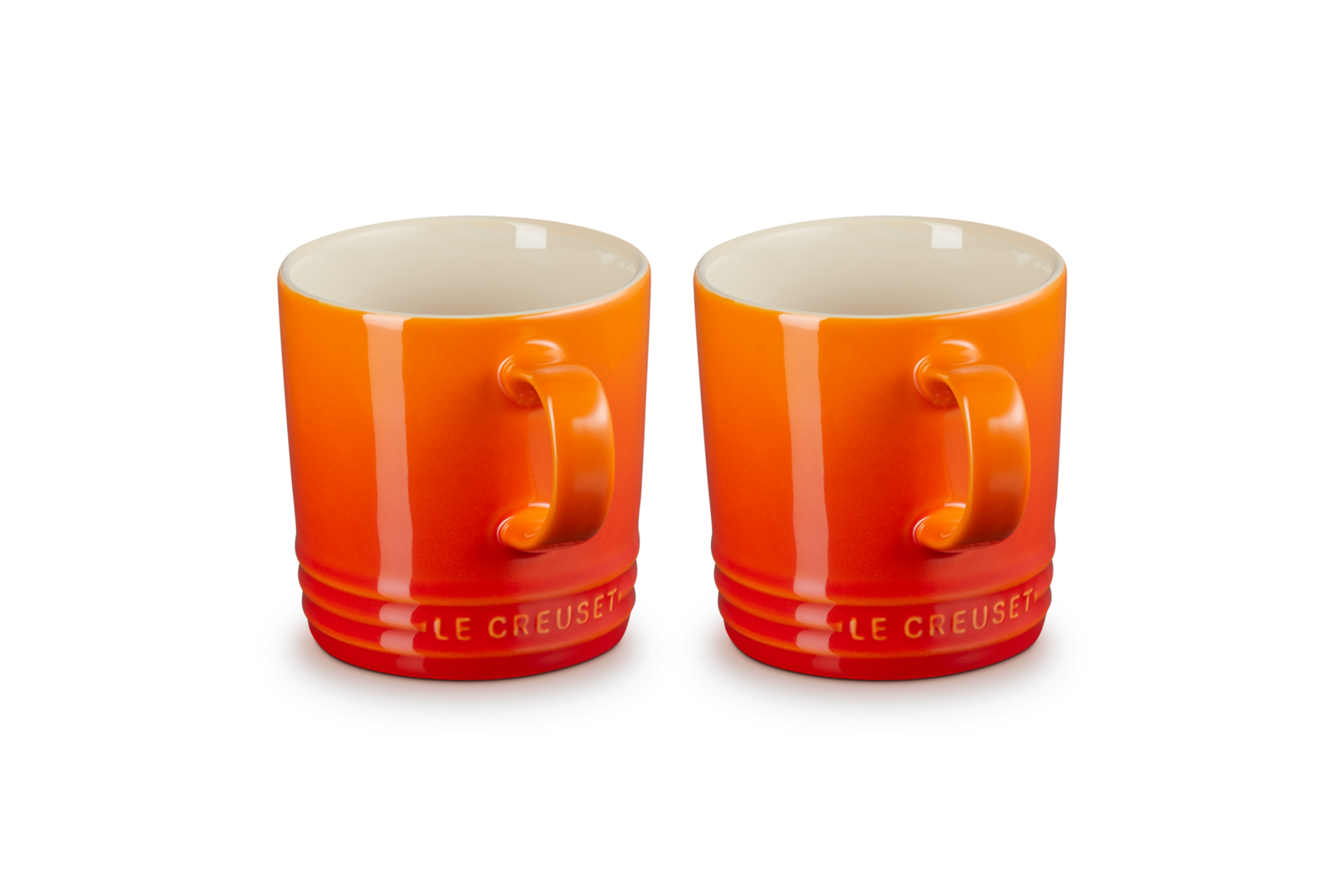 Arancione Le Creuset Tazze in Gres vetrificato 350 ml ciascuna Set di 4 