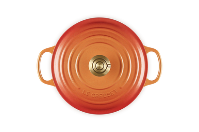 Cocotte rotonda Flamme Dorée in ghisa vetrificata