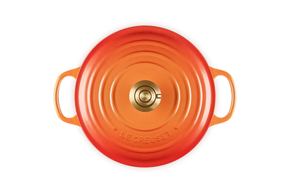 Cocotte rotonda Flamme Dorée in ghisa vetrificata