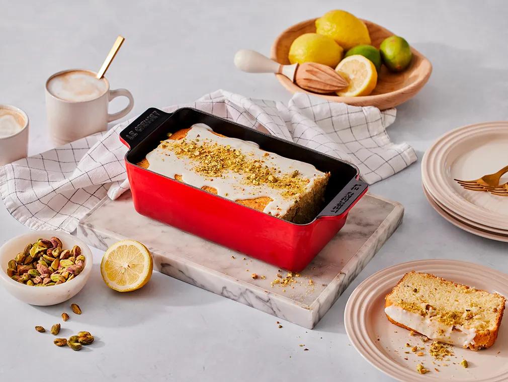 Torta al limone e pistacchi