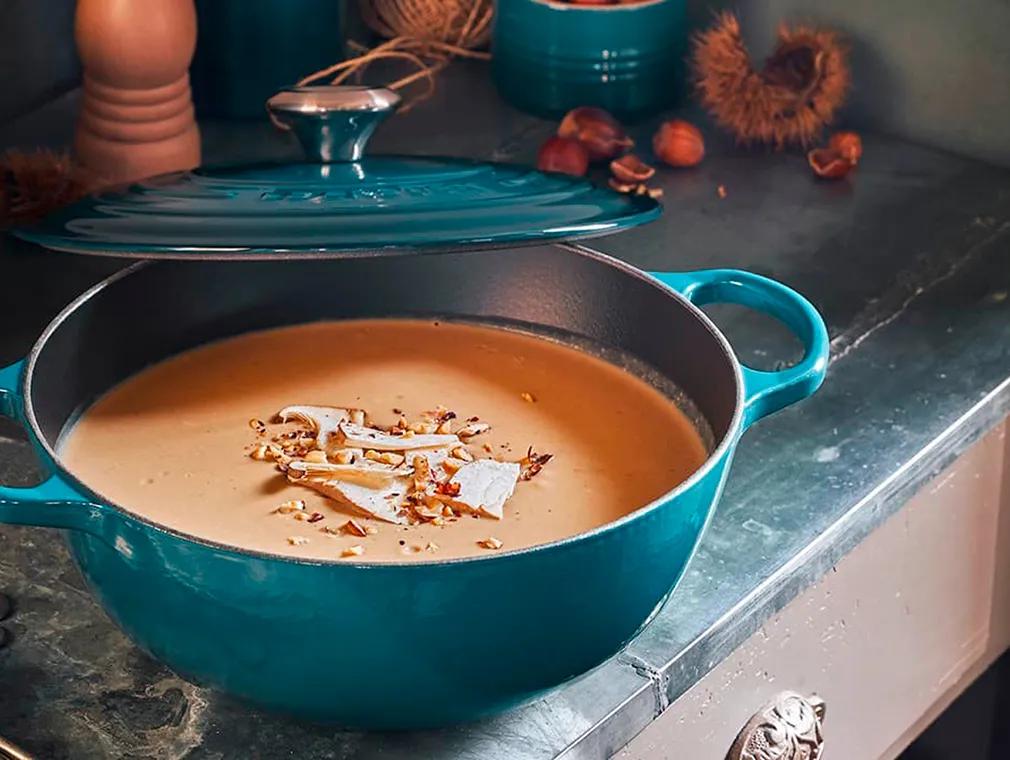 Vellutata di funghi e castagne