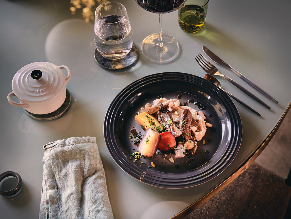 Stufato di carote con Gremolata e vino rosso