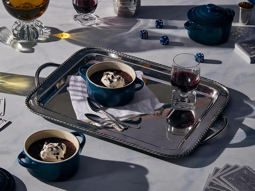 Pot de Crème al cioccolato fondente e vino rosso
