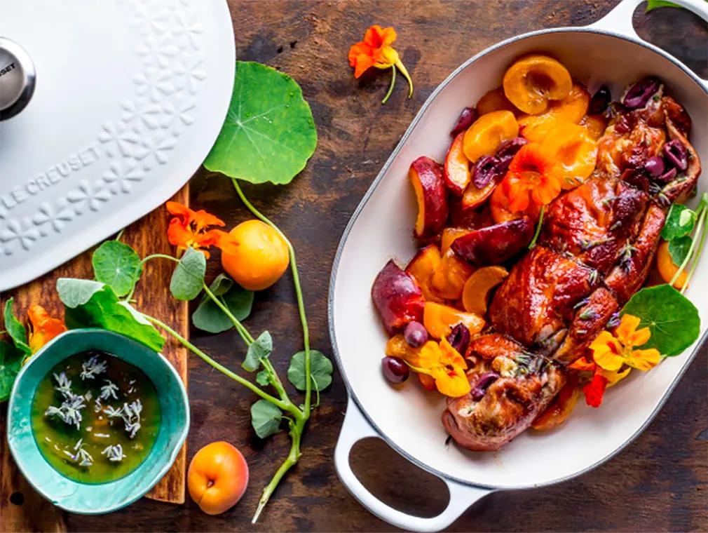 Filet mignon farciti con frutta tostata e miele ai fiori di lavanda