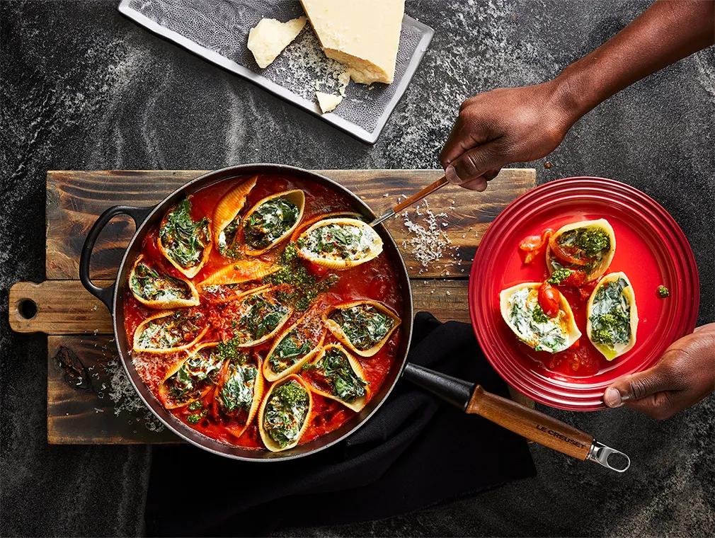 Conchiglioni ripieni all’arrabbiata