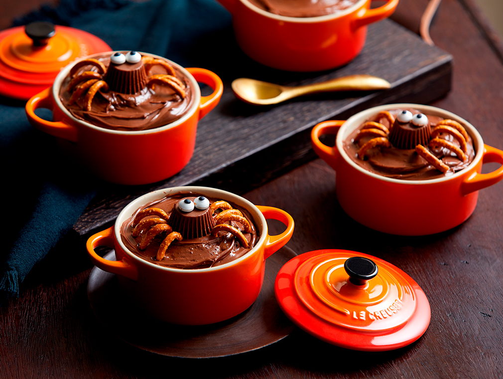 Tortini con ragni di cioccolato